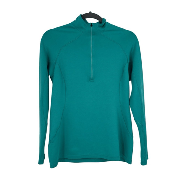 Patagonia Women’s Capilene Long Sleeve Base layer Top Size S Green 1/4 Zip - Picture 1 of 7
